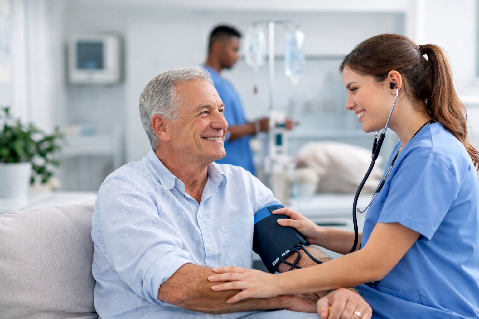 Medical assistant working with patient in clinic, fastest way to gain clinical experience