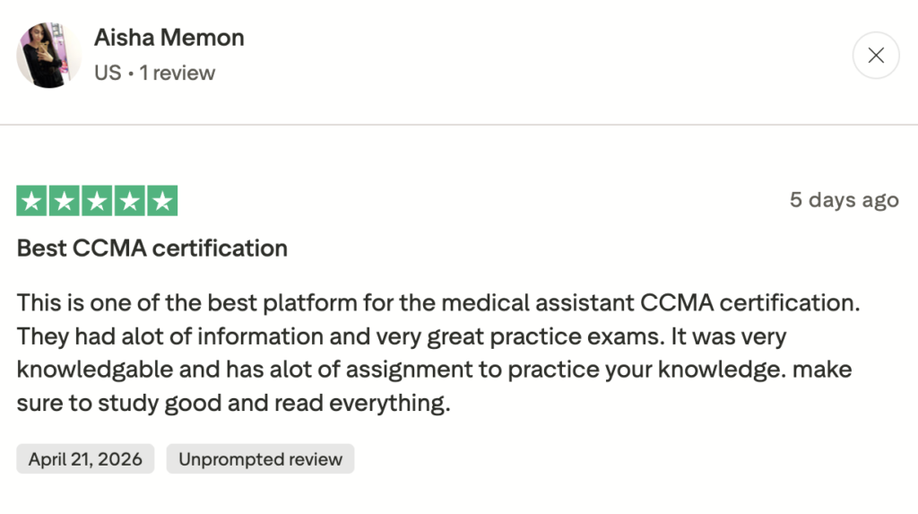 Advanced eClinical Training Student Review Best CCMA Certification
