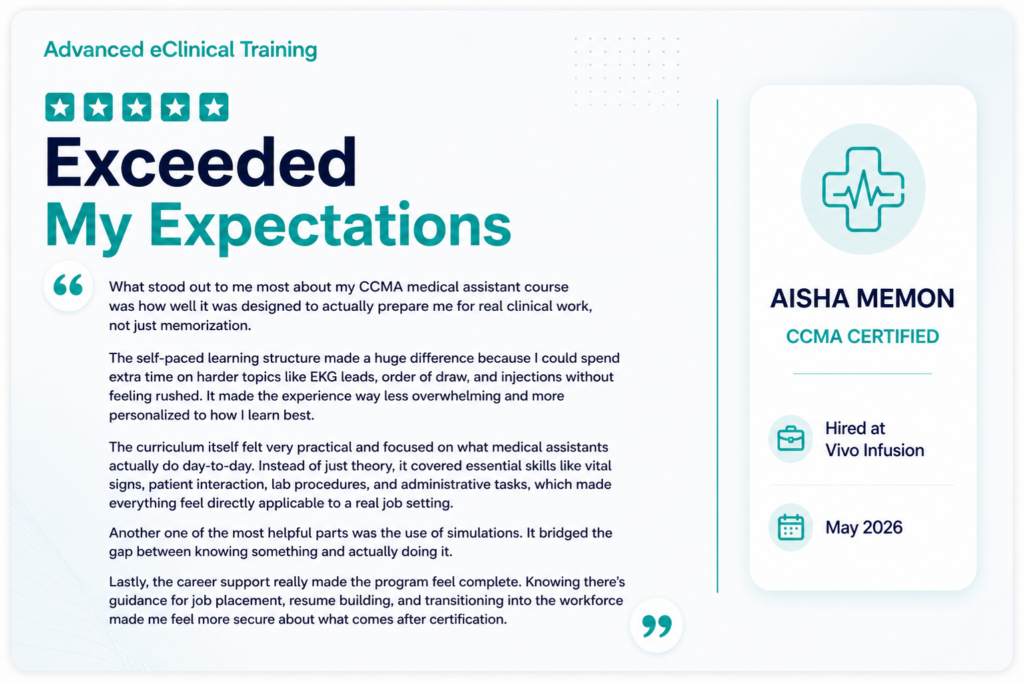 Advanced eClinical Training Reviews CCMA