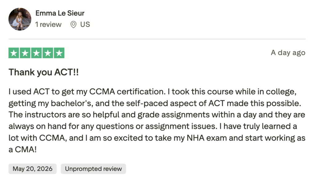 Advanced eclinical training reviews student