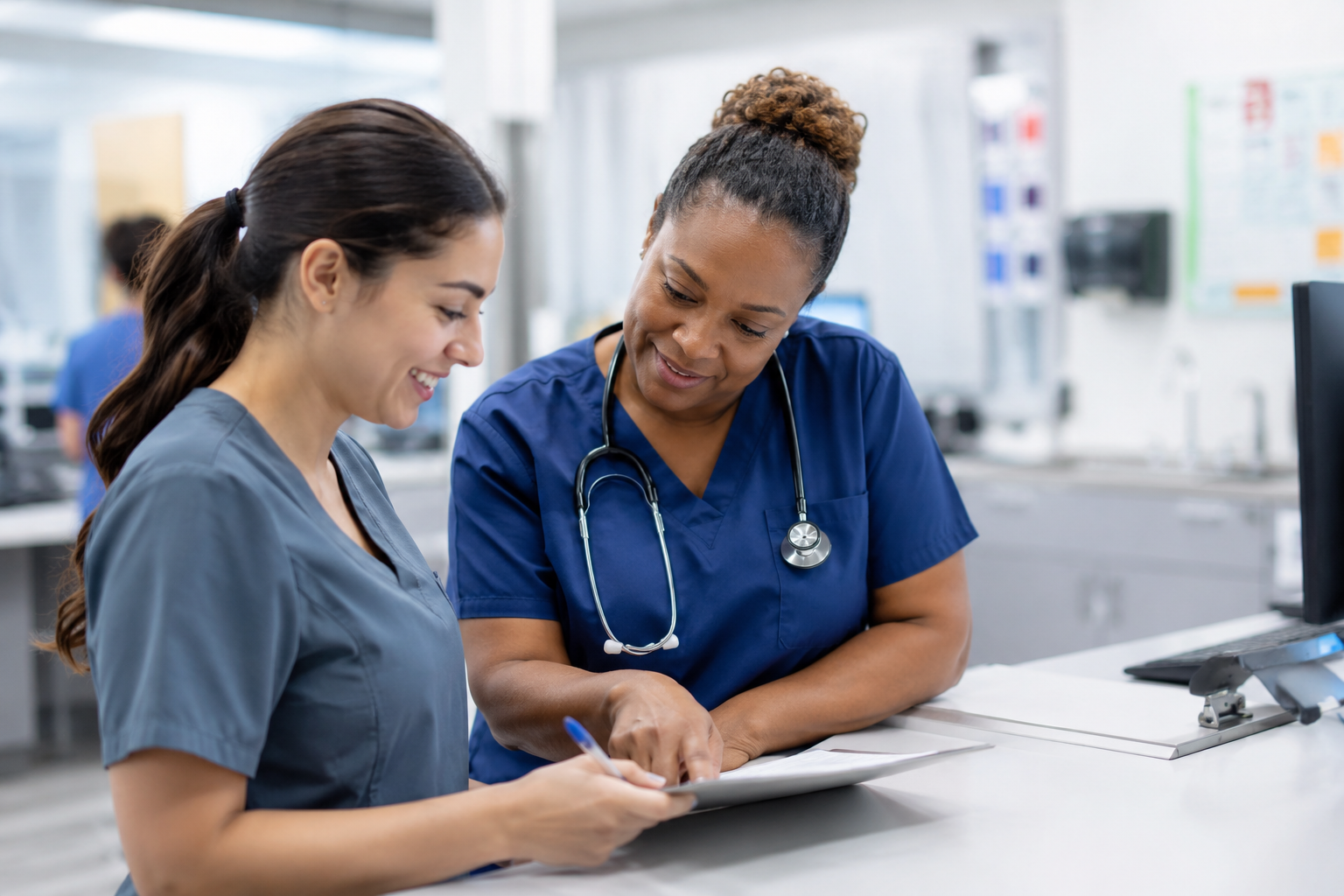 Clinical experience timeline with healthcare student training