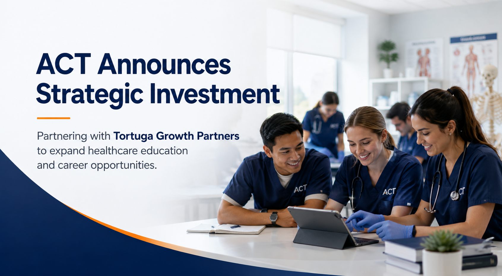Advanced eClinical Training announces a strategic investment with Tortuga Growth Partners to expand healthcare education and career opportunities
